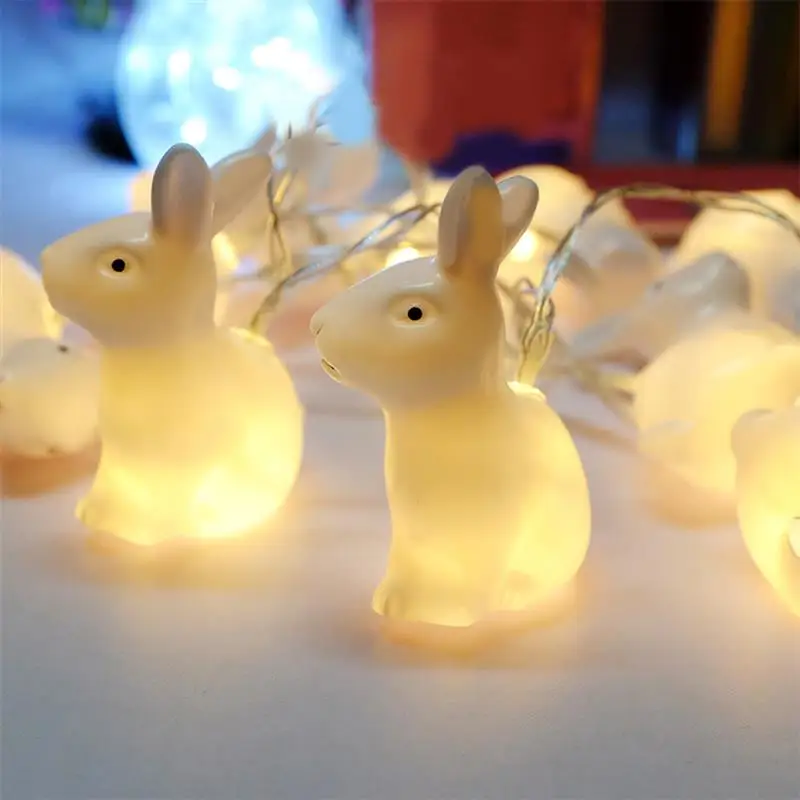 FunPa 5.41Ft кролик Shaped 10 LED String Ester Lights на батарейках декоративные светильники с чистым