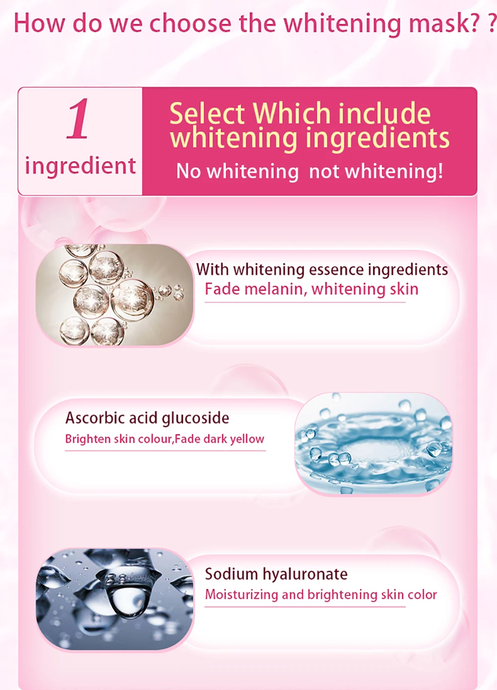 Fonce уход за кожей отбеливания выцветает веснушки темный шелк Гиалуроновая кислота увлажняющая маска для лица яркая кожа 20 шт