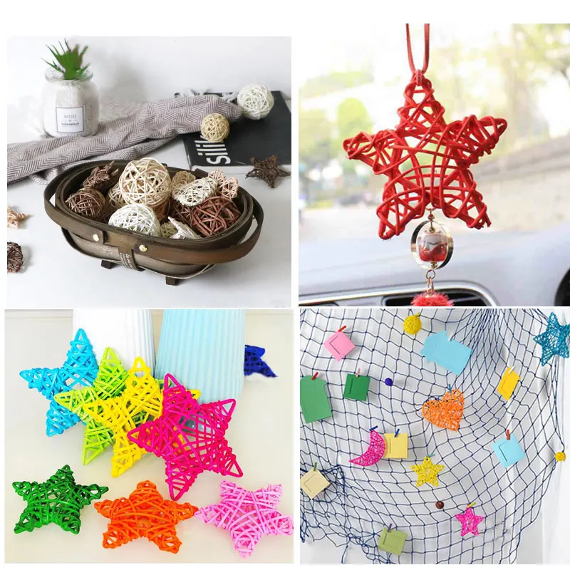 Lucia crafts 5 шт/10 шт 6 см ротанговый шар Сепак такрау Рождество/День рождения Свадебная вечеринка орнамент DIY подарки Декор поставки M0701