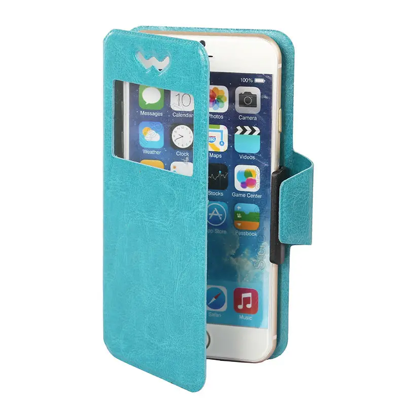 for Haier L56 L55 G55 G21 Spring Clip Folder Synthetic Leather Case Cover Slider Frame Book Wallet Flip |