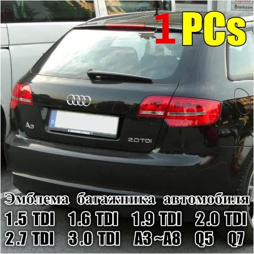 Хромированный серебристый ABS 1.9TDI 2 0 TDI 2.7TDI 3 A3 A4 A6 A8 Q5 Q7 Автомобильный корпус задний
