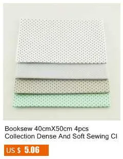 Booksew, новинка, 7 шт./лот, наборы красного цвета, хлопок, 50 см х 50 см, ткань для рукоделия, для вышивания, стеганая текстильная ткань, кукольная ткань