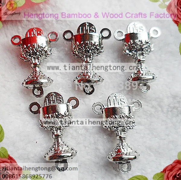 Бесплатная доставка 60 шт./упак. три отверстия сплав Розария центральные части из