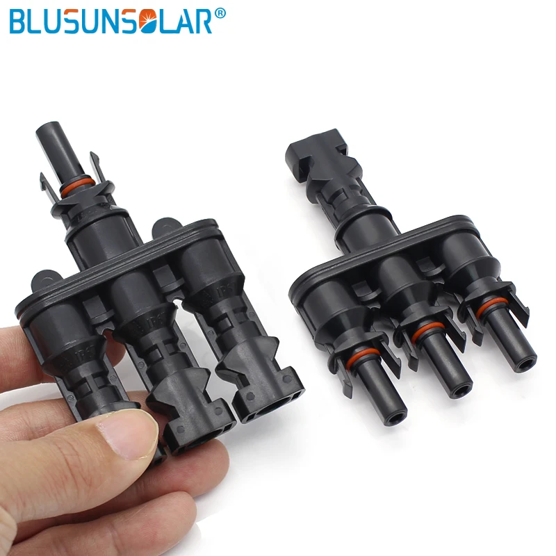 

20 pairs lot 25 years quality Warranty SOLAR 3 to 1 Triple T Branch Connector F/F/M and M/M/F for Solar Panels LJQ148