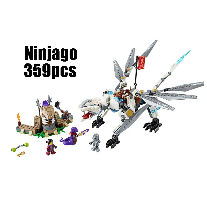 WAZ Совместимость legoe ninjagoes 70748 LELE 79111 359 шт. блоки Ninjago рисунок Титан Дракон игрушки