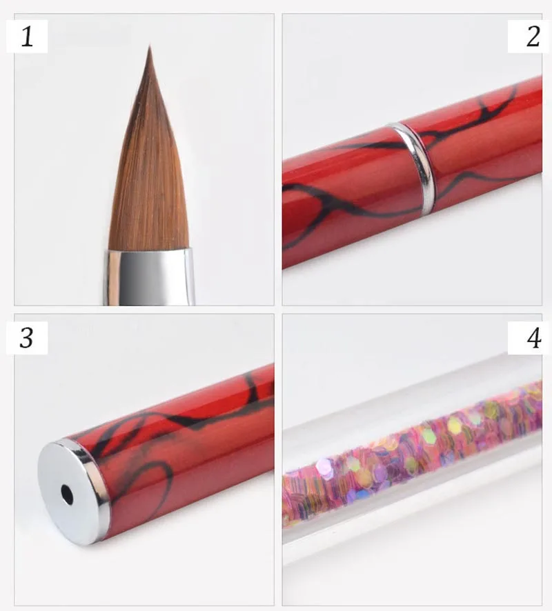 Новые поступления 5 цветов ногтей Acylic Кисть Nail Art pen Картина французской светотерапии ручка