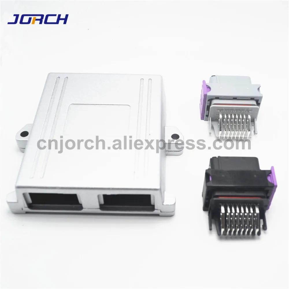 1 комплект 24pin/48pin ECU корпус алюминиевая коробка с авто разъем Автомобильный бортовой контроллер Керамическая Настольная лампа разъемы