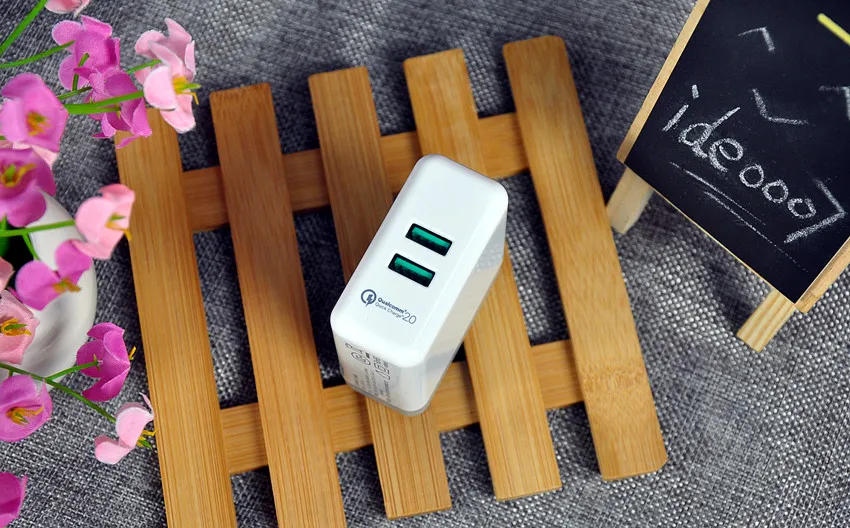 Быстрое зарядное устройство ORICO с двумя портами, QC 2,0, USB, 36 Вт, максимальное быстрое настенное зарядное устройство для мобильного телефона Xiaomi huawei, быстрое зарядное устройство