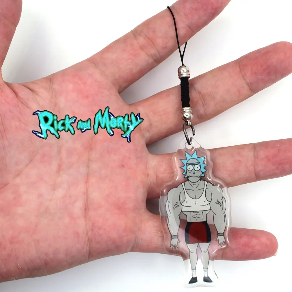 Giancomics аниме мультфильм Рик и Морти милый 4 5 см Пластиковый Акриловый Брелок для