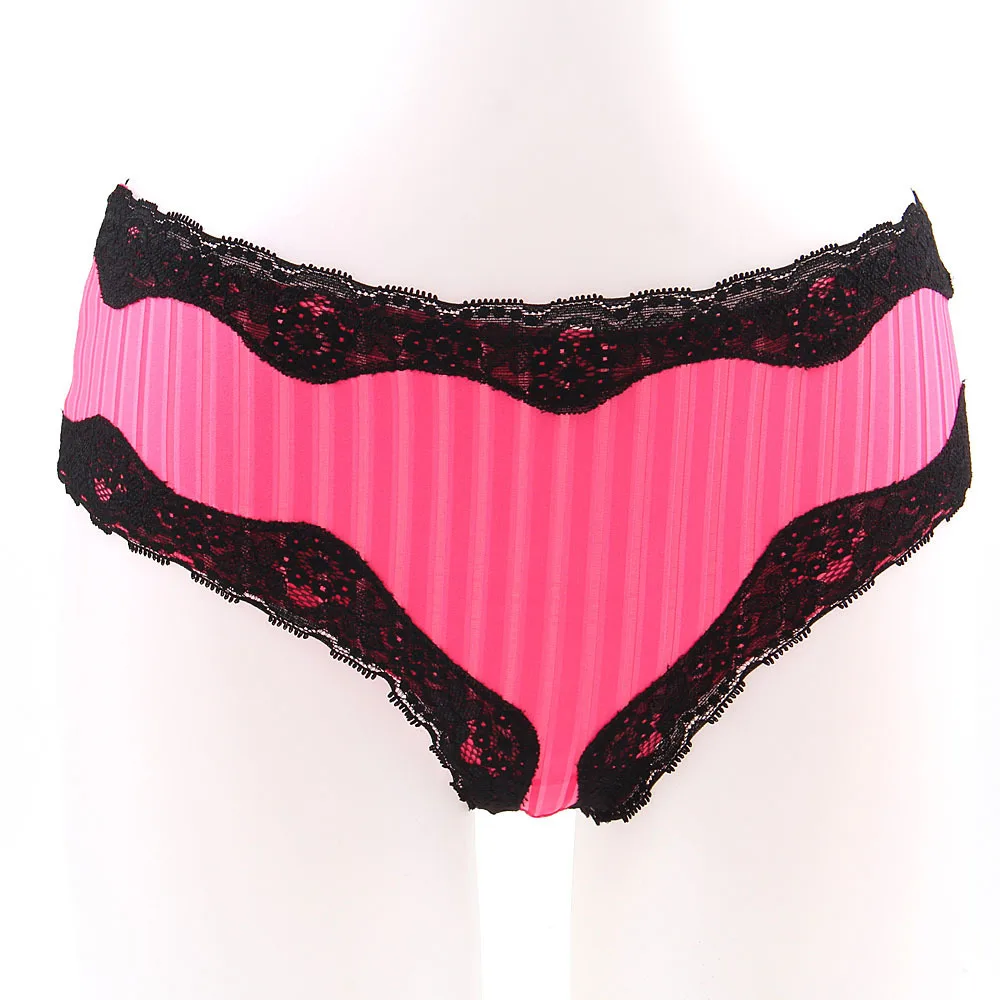 New Arrival Fashion Sexy Women Pink Bra &amp Briefs Set With Black Lace Size 34B/S 34C/M 36B/M 36C/L | Женская одежда