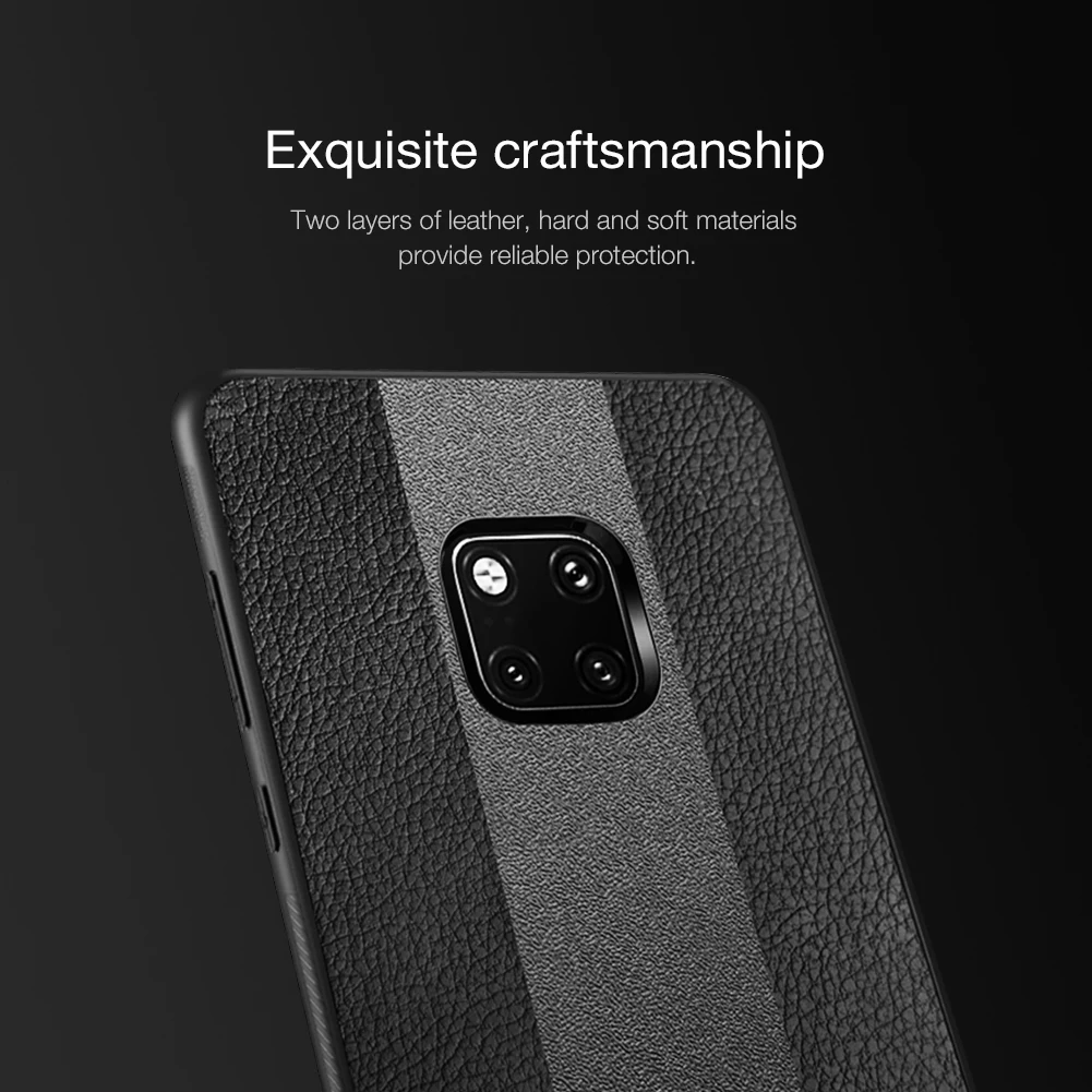 Новинка, чехол для huawei mate 20 pro, кожаный чехол, чехол для huawei mate 20 pro, чехол с защитой от отпечатков пальцев