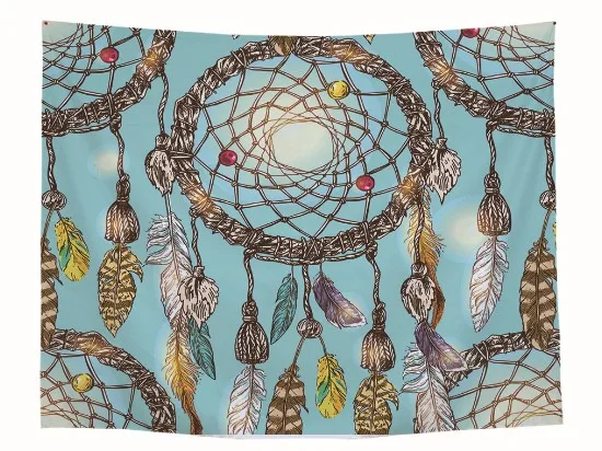 CAMMITEVER Dream Catcher Mandala Tapestry Indian Wall Hanging Cloth Bohemian Bedspread Blanket Hippie | Дом и сад