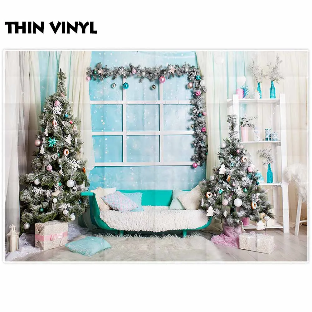 Allenjoy фон для фотосъемки с изображением рождественской елки дивана помещений