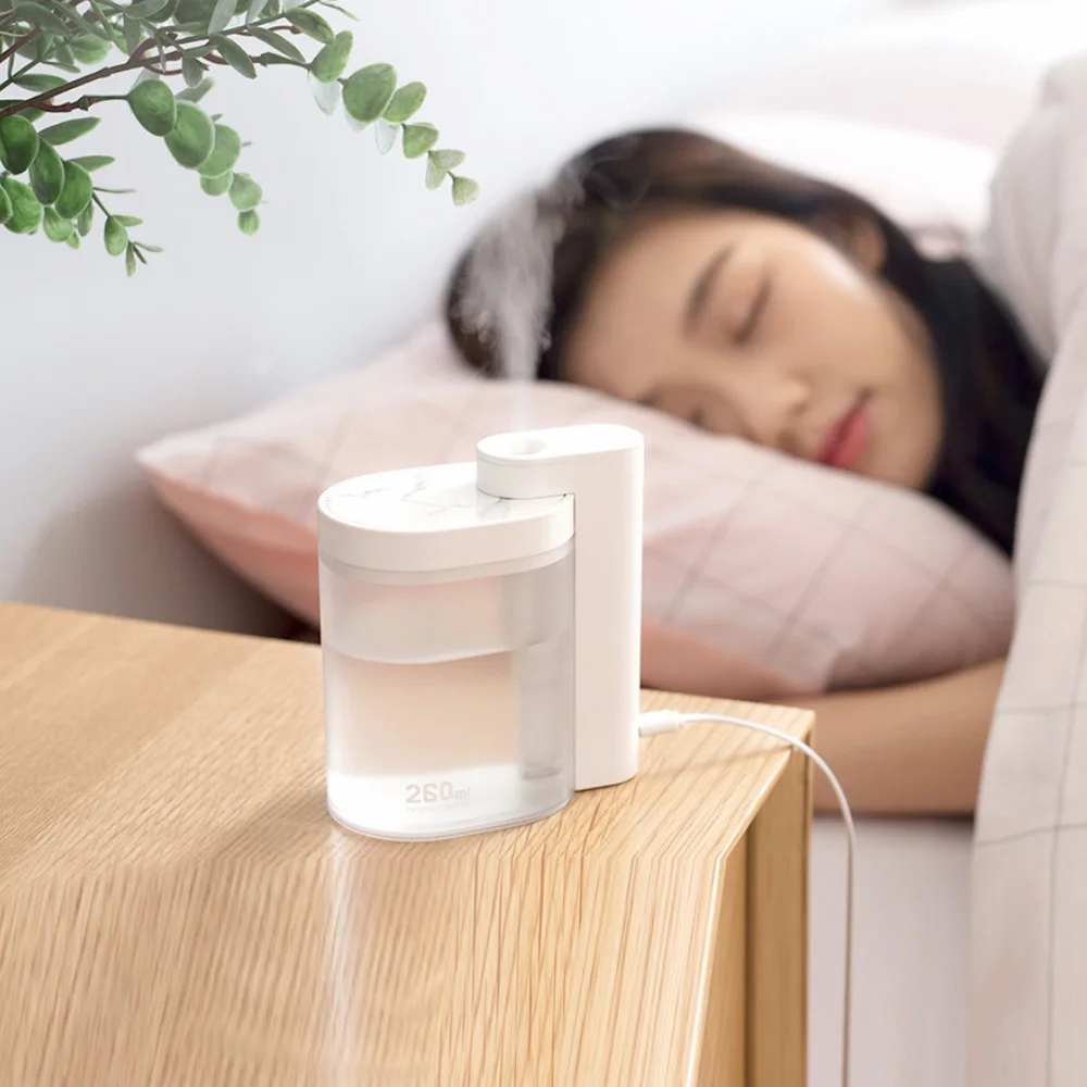 Xiaomi Mijia Sothing увлажнитель воздуха бытовой Настольный бесшумный очиститель воздуха геометрический Электрический распылитель воды зарядка через usb 260 мл