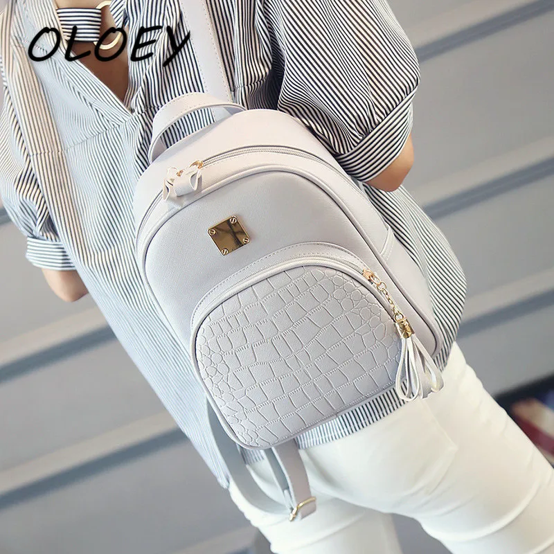 EnoPella женский рюкзак кожаные школьные сумки для подростков девочек камень