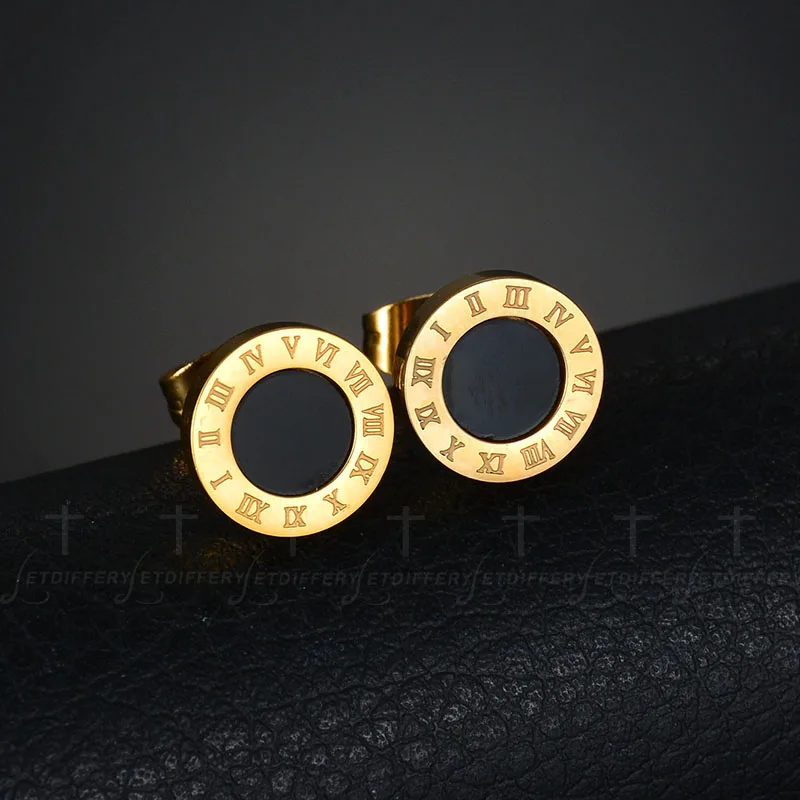 Letdiffery известный бренд золотые серьги гвоздики в виде ракушки из нержавеющей