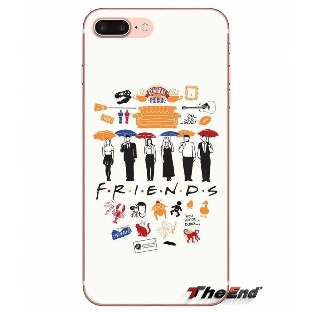 Soft Transparent Cases Cover For Samsung Galaxy J1 J2 J3 J5 J7 A3 A5 A7 2015 2016 2017 J330 J530 J730 Friends Funny Tv Show logo | Мобильные
