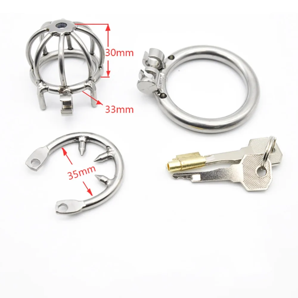 Мужской Целомудрие стальной клетки устройства из нержавеющей петух клетка для