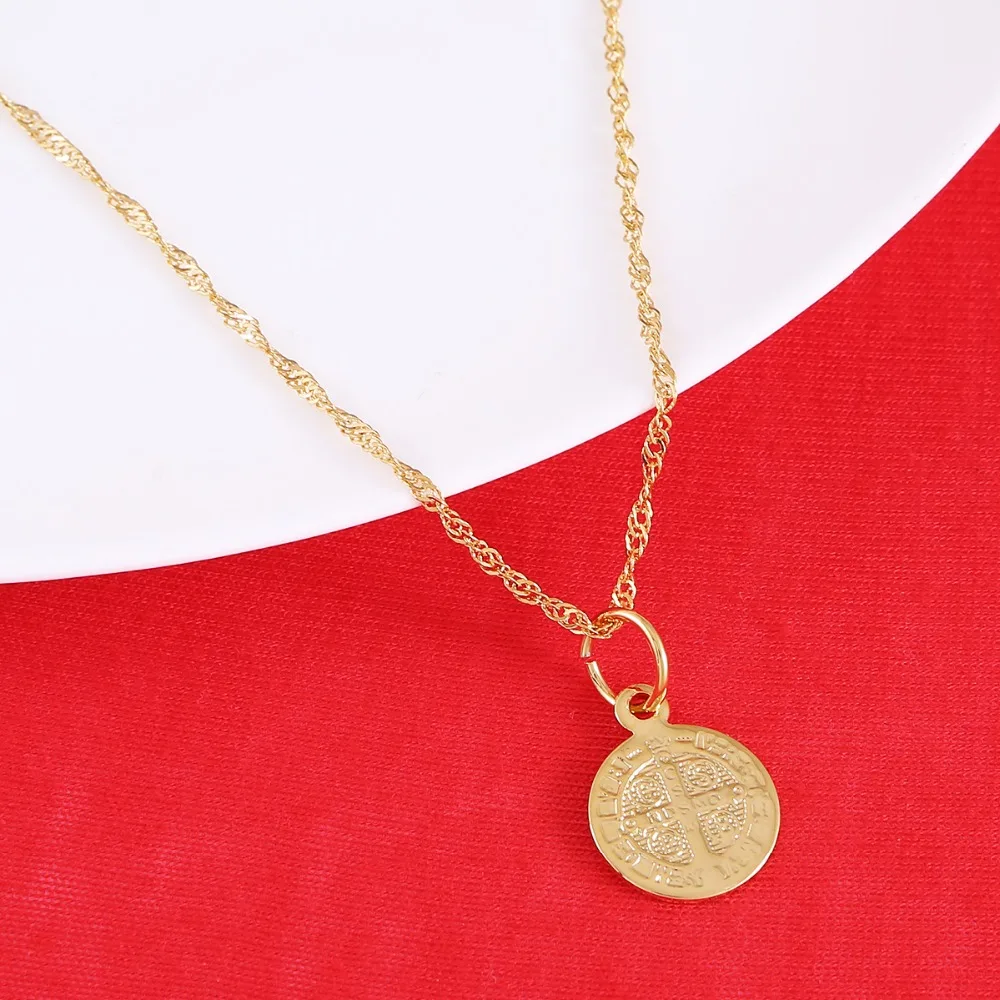 Золотое ожерелье с подвеской в стиле хип-хоп CSSML NDSMD CSPB Jesus для женщин | Украшения и
