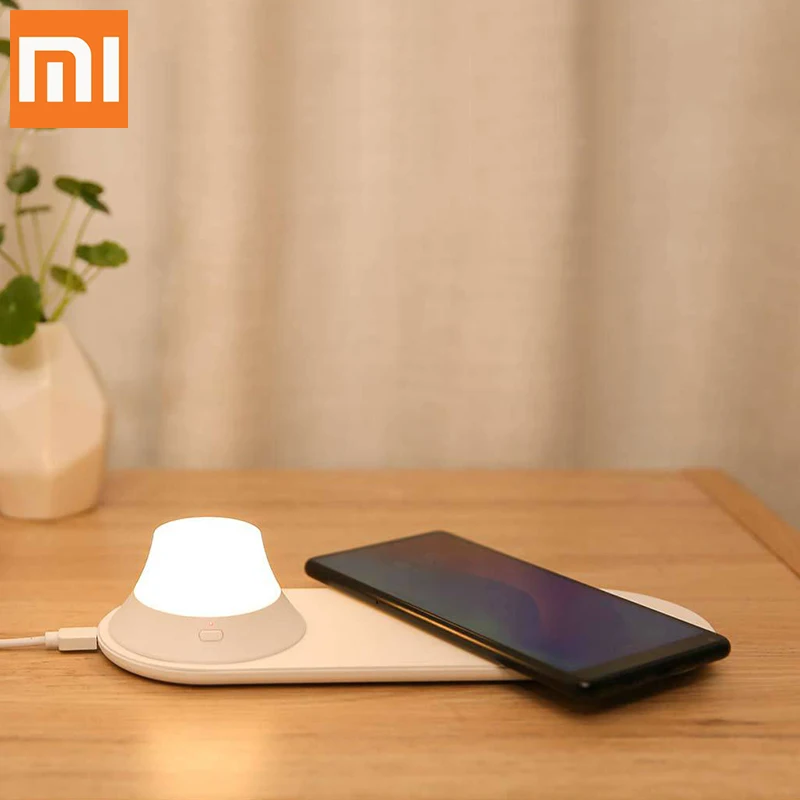 Оригинальные светодиодные лампы Xiaomi беспроводное зарядное устройство быстрая