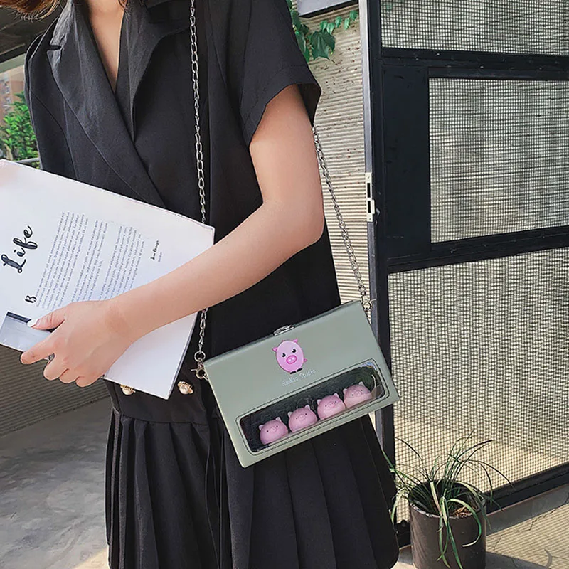 Сумка мессенджер CASMOR маленькая с рисунком животных из мультфильмов для девушек