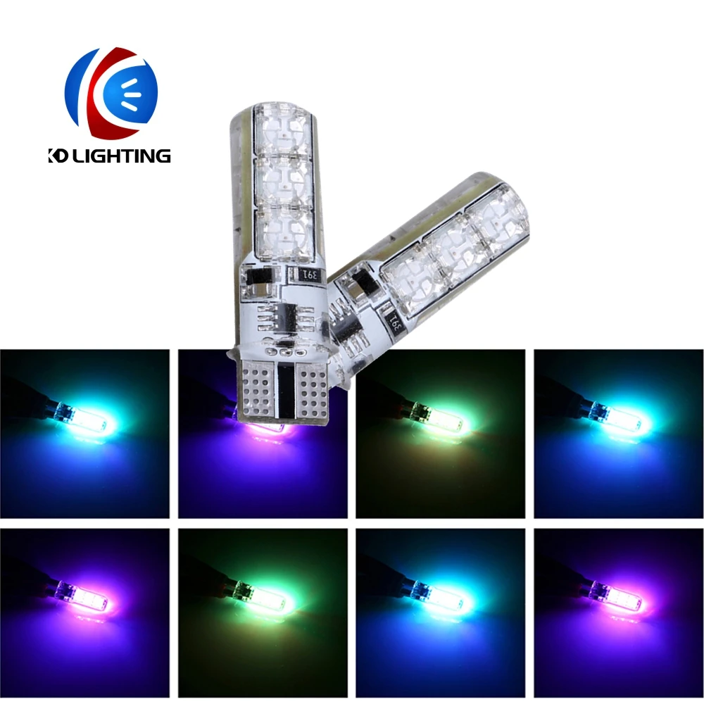 KD 2 шт. Авто Красный зелёный Синий Автомобильный светодиодный пульт