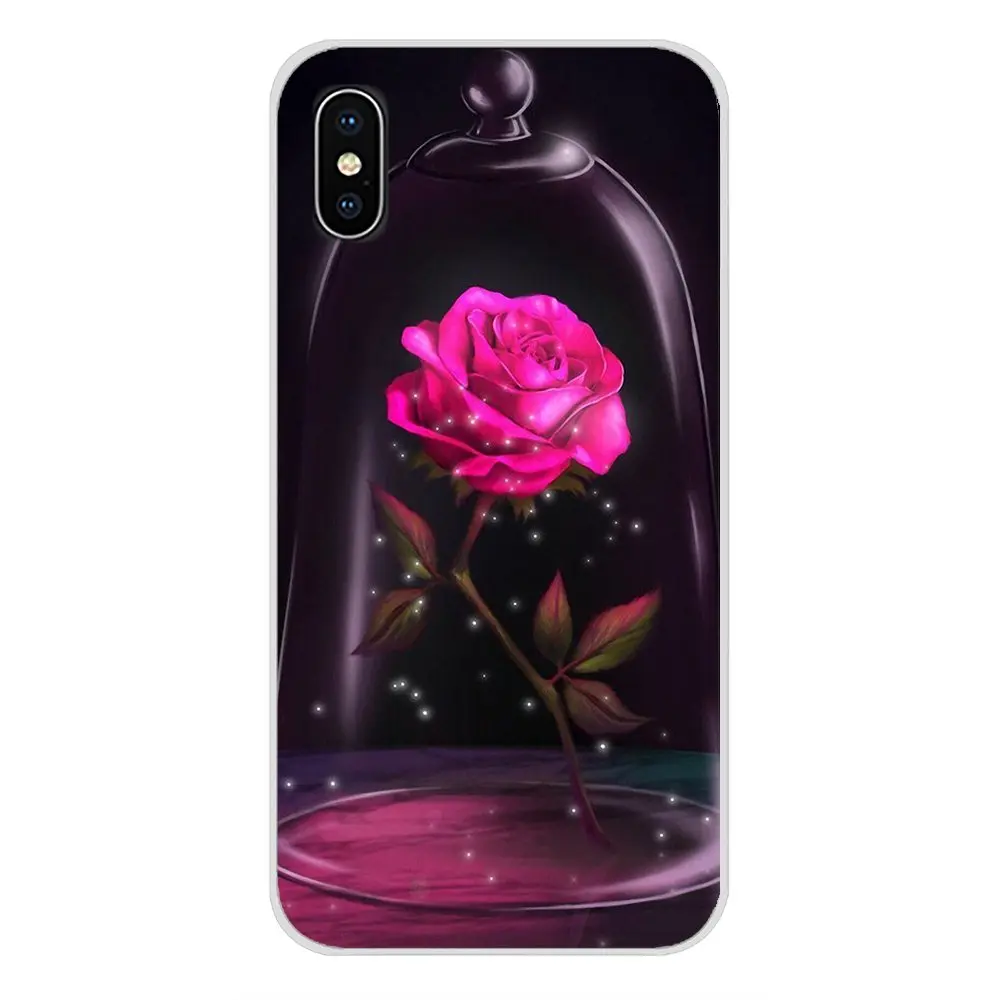 Мягкие чехлы Модные Красавица и Чудовище красная роза для sony Xperia Z (Сони Иксперия