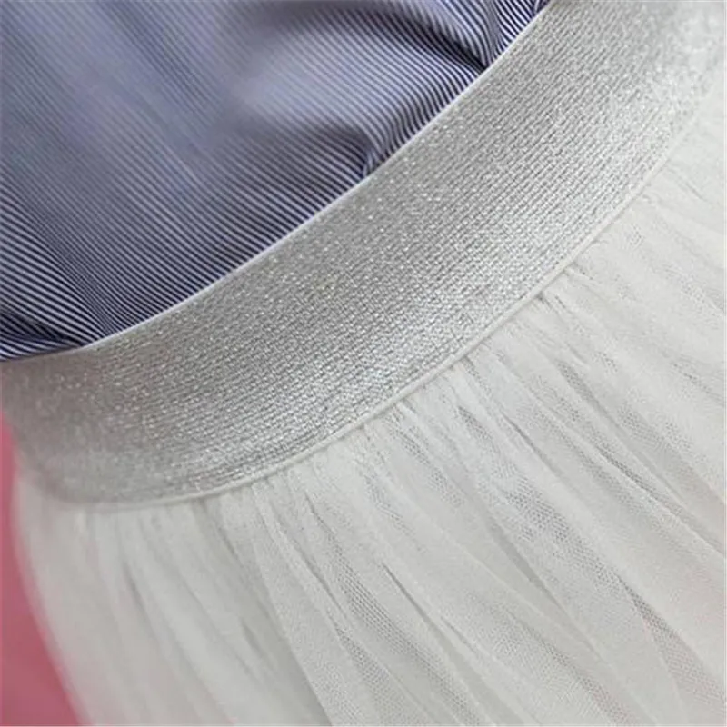 2019 Fashion Teens Girls Tutu Mesh Patchwork Skirts Children Fold Puff Princess Long Skirt Kids Birthday Party Q438 | Мать и ребенок