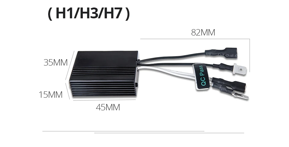 H1 H3 H7 Avacom 2 шт. светодиодный автомобильный преобразователь can-шины H1 H3 H7 H11 12 V предупреждающий компенсатор конденсатор и резистор Авто декодер фары адаптер - Цвет: H1 H3 H7
