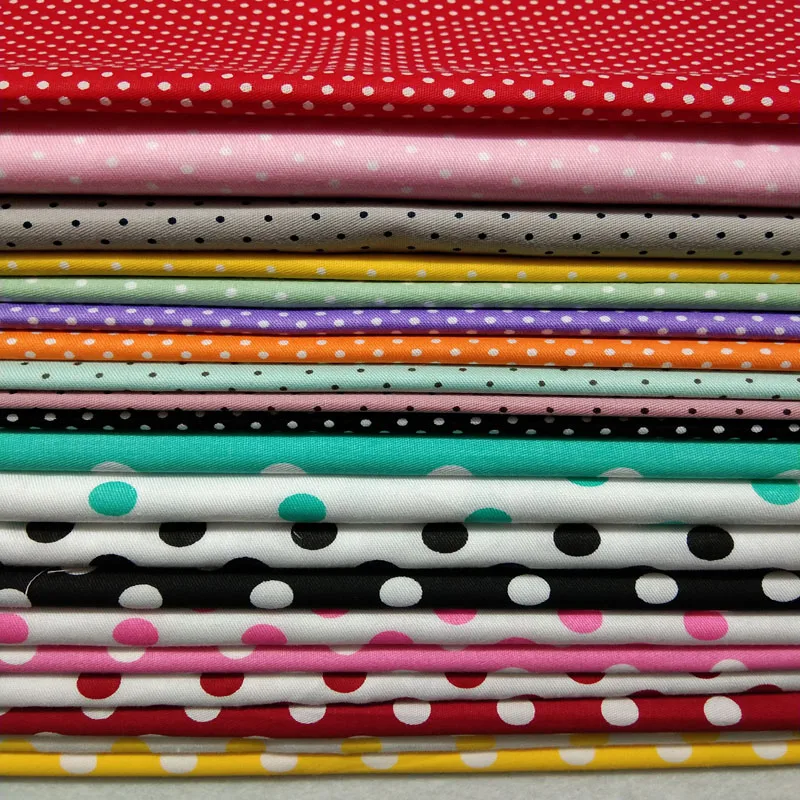 25x24 см 20 цветов в горошек 100% хлопок|fabric swatch samples|fabric nappiesfabric fusing |