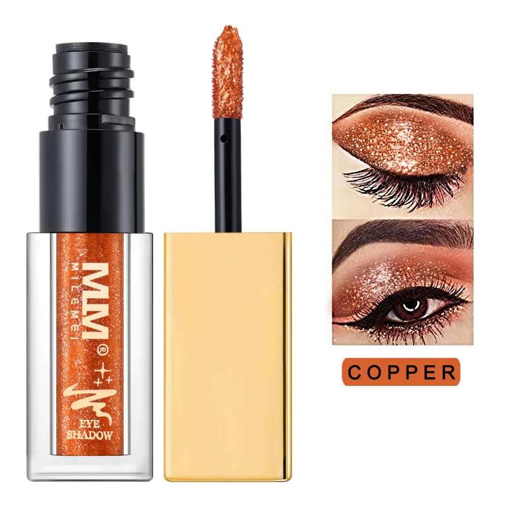 MILEMEI жидкие блестящие тени для век макияж перламутровые водонепроницаемые