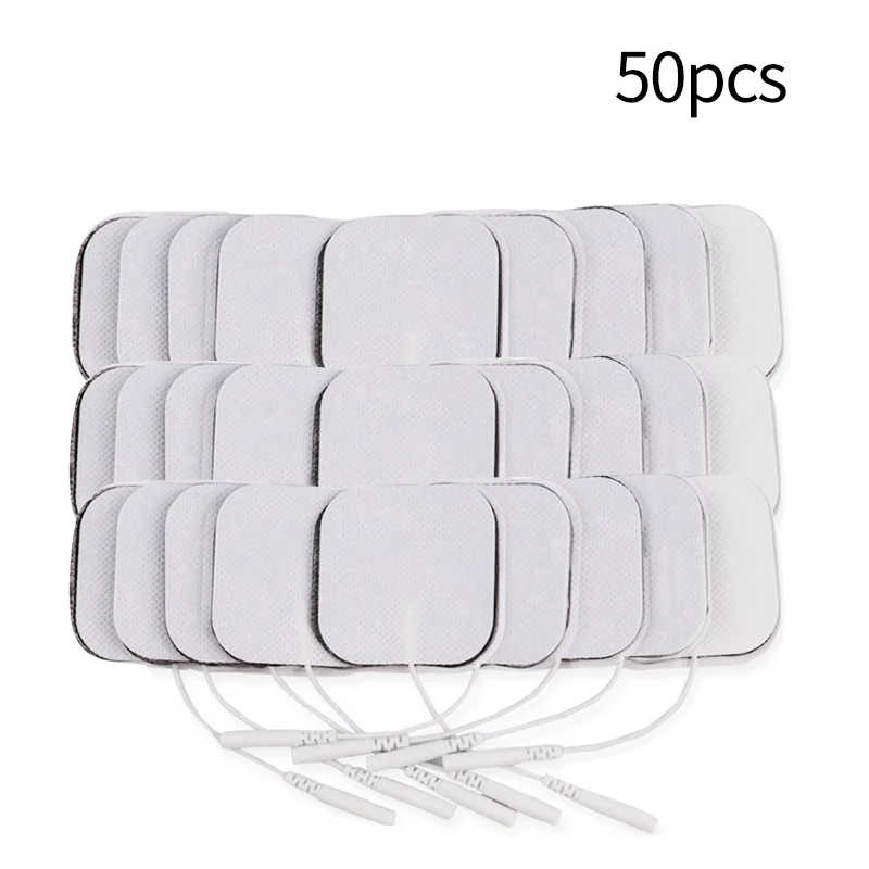 50Pcs Обезболивающий импульсный массажер Ems Электрический мышечный Стимулятор Tens иглоукалывание низкочастотная физиотерапевтическая машина жиросжигатель - Цвет: 50Pcs