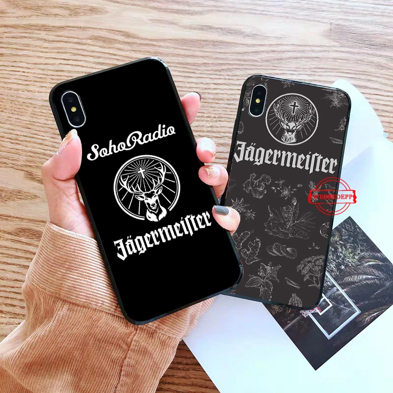 

Jagermeister logo Silicone soft Case for iPhone 5 SE 5S 6 6S Plus 7 8 11 Pro X XS Max XR