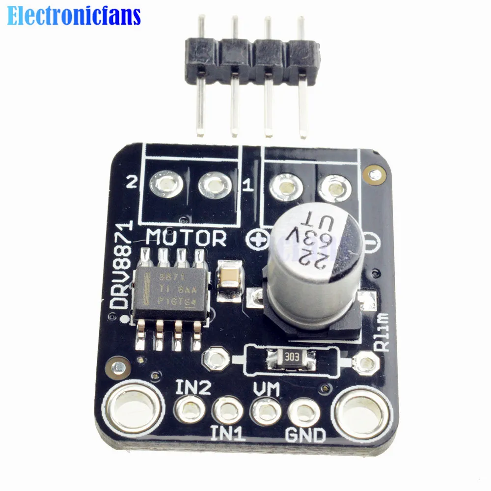 DRV8871 H Bridge щеточная плата прерывателя двигателя постоянного тока для Arduino PWM Control