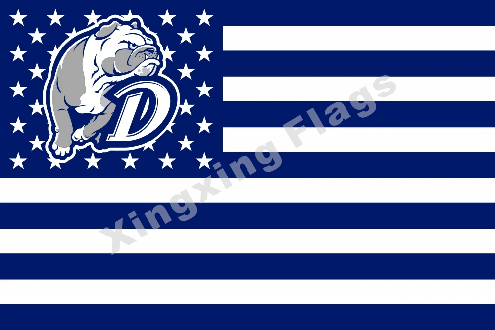 Drake Bulldogs Nation Flag 3ft X 5ft Polyester Banner Flying Size No.4 90*150cm Custom | Дом и сад