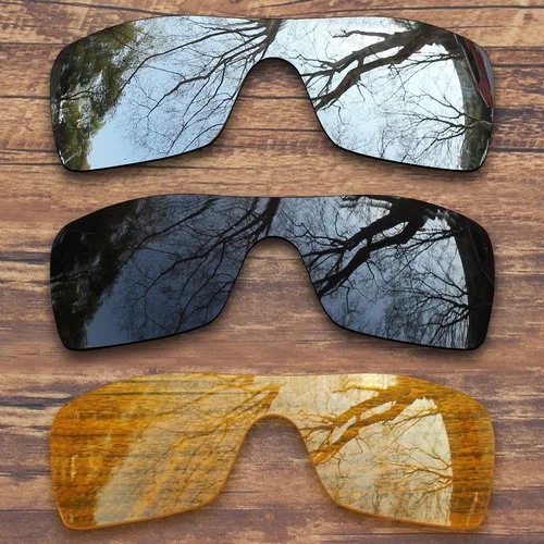 ToughAsNails Polarized Replacement Lenses for Oakley Batwolf Sunglasses- Multiple Options - Цвет линз: Black.Silver.Yellow