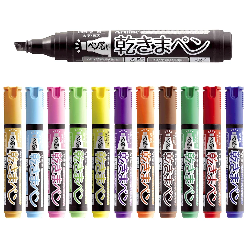 Япония K-177N 10 шт. жирный маркер анти-сушка маркер сменный перо 1,5 мм