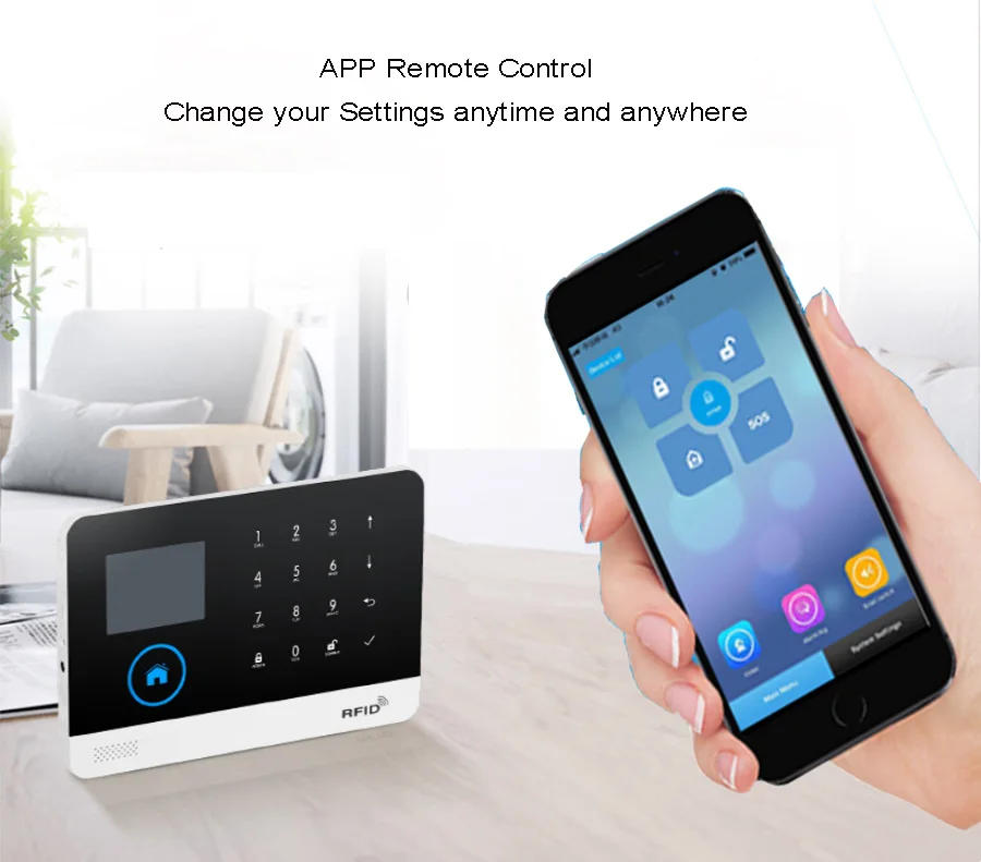 Sgooway завод wifi GSM GPRS беспроводная домашняя охранная сигнализация интегрированная с wifi IP камера