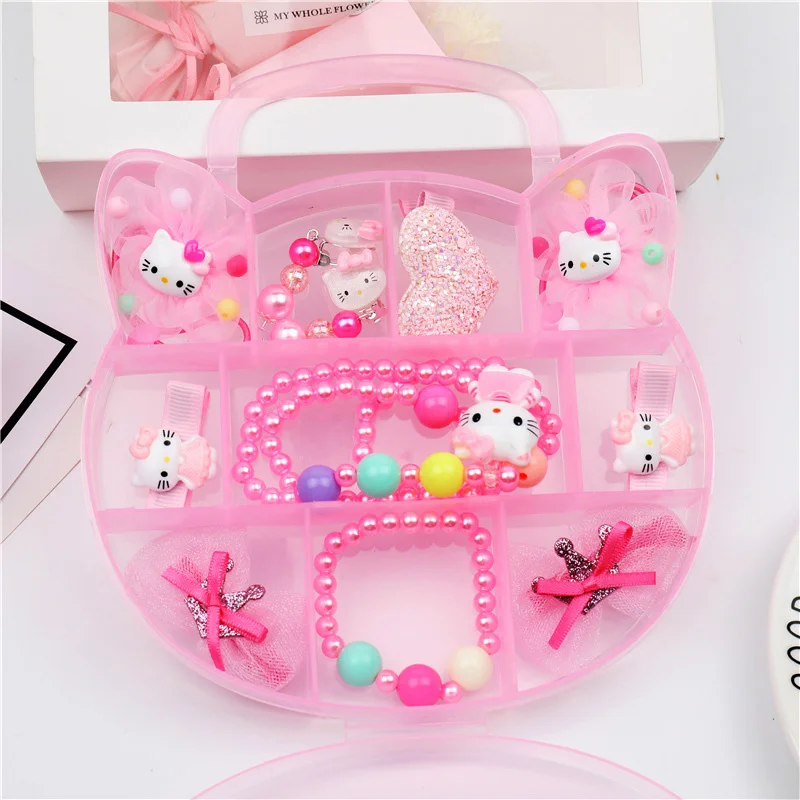 Hello kitty E series 12-15 шт./кор. весь набор Минни Маус hello kitty заколки для волос Детские бантики для волос заколки для волос аксессуары - Цвет: Hello kitty E series