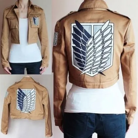 Взрослый attack on titan shingeki no kyojin Акерман косплей titan s Леви eren Микаса шарф Одежда карнавальный костюм куртка с рисунком из аниме