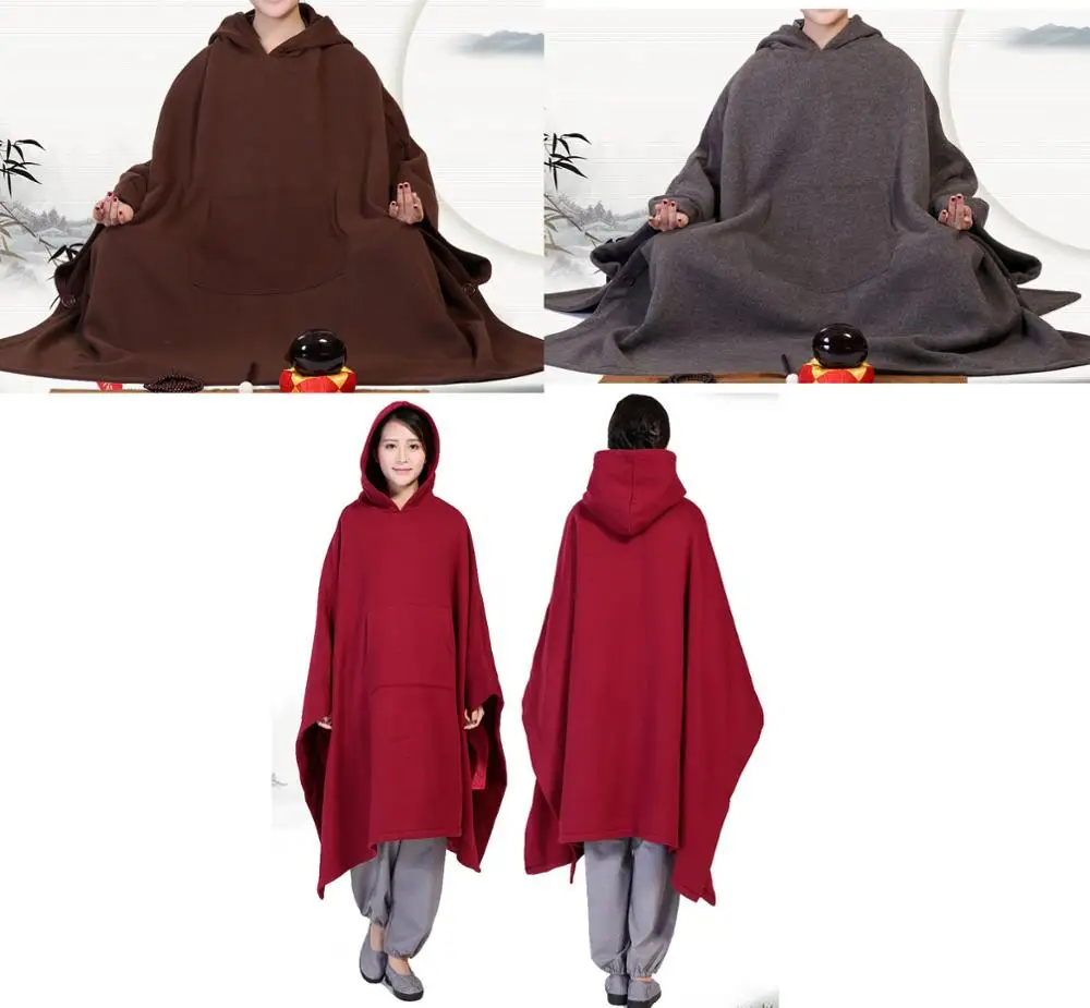 Унисекс высокое качество осень и зима дзен плащ для медитации буддизм шаолин