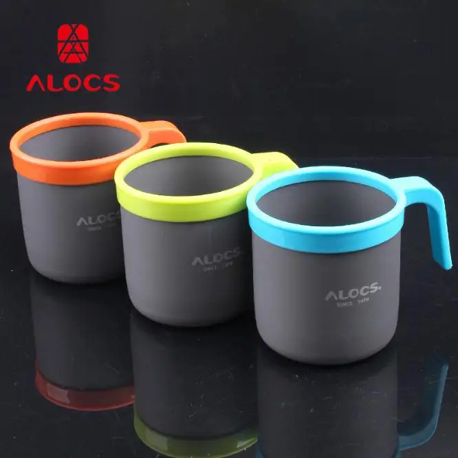 Портативная туристическая чашка ALOCS легкий алюминиевый походный стакан для воды