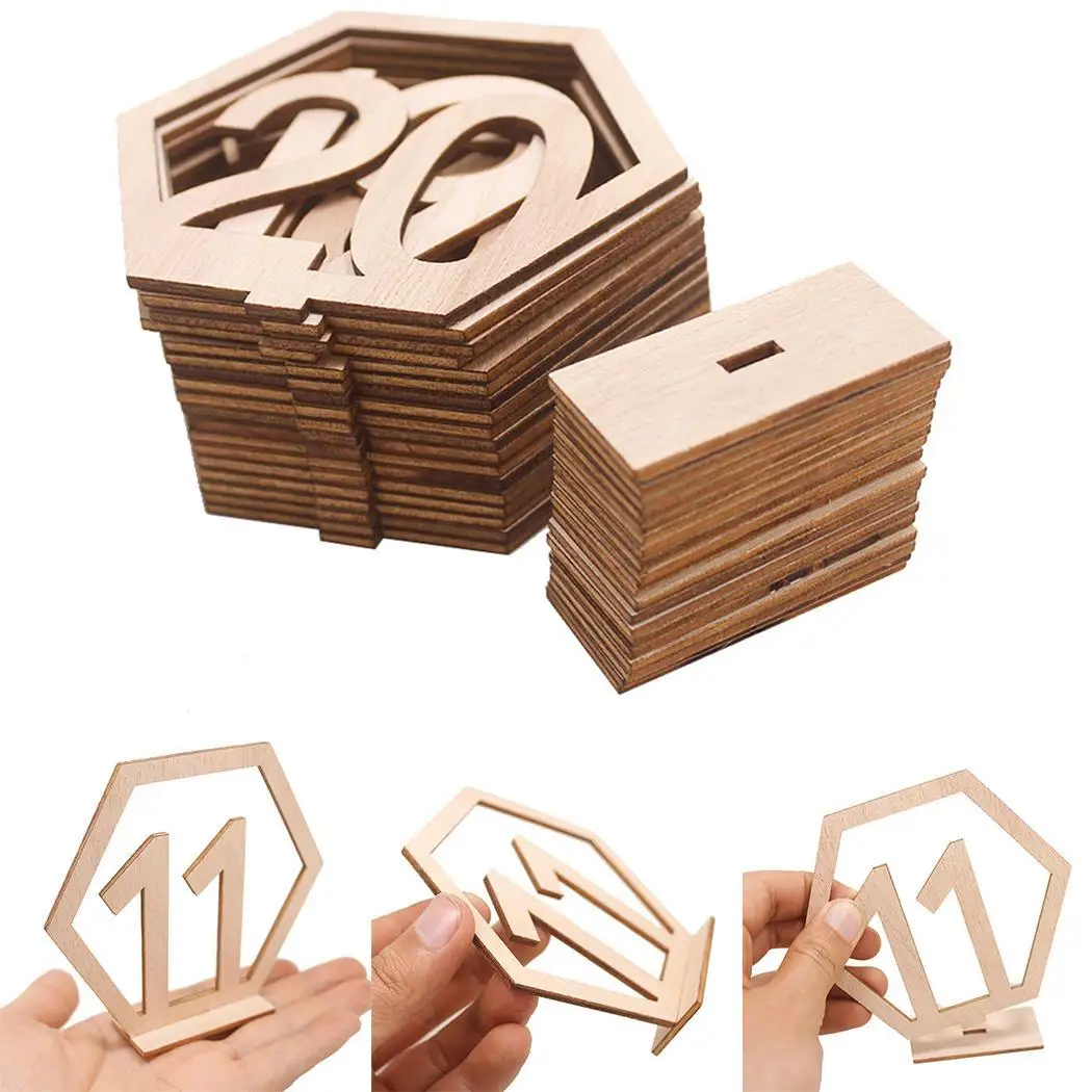 Деревянный Банкетный ужин свадебные принадлежности шестигранный полый стол для