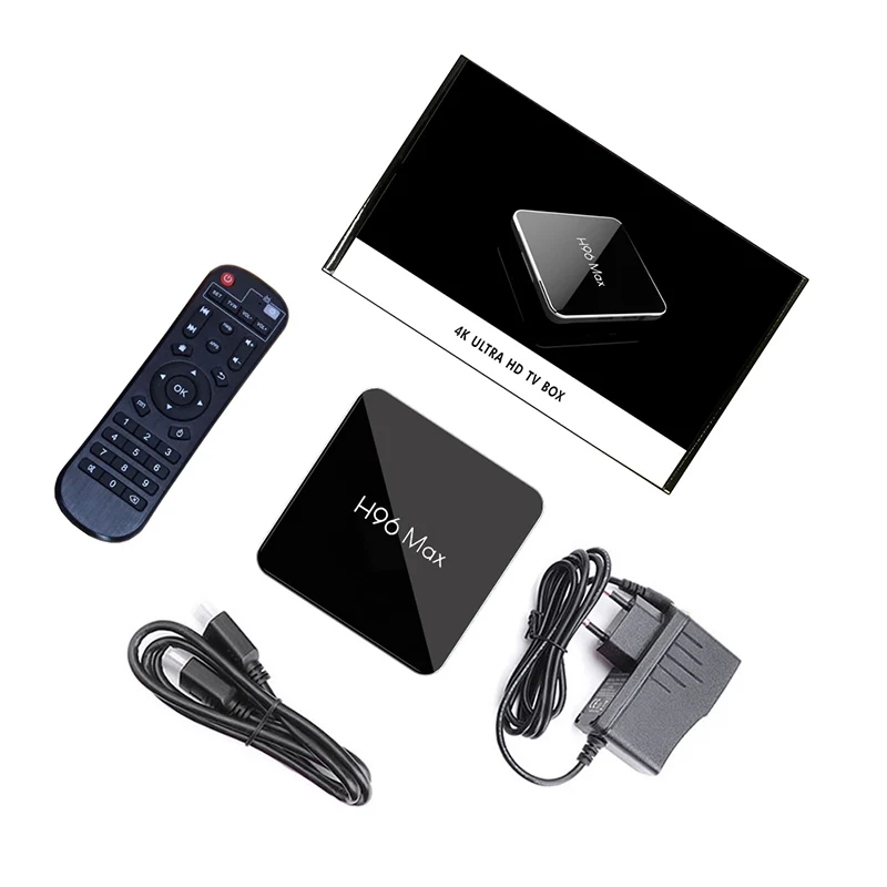 Android 9,0 9 set top tv Box Amlogic S905X2 DDR4 4G ARM 64G Встроенная память 2,4G 5G Wi-Fi Bluetooth 4,0 H96 сверхвысокой четкости 4K ultra HD для смарт-ТВ