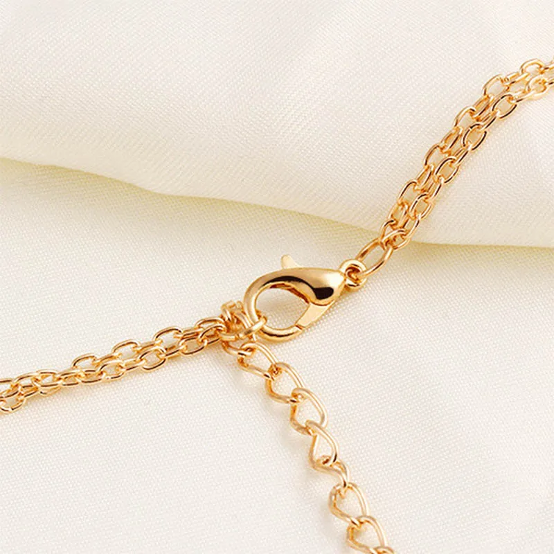 Простой золотой цвет мини шейный платок Женская мода Chorker ожерелье для подарка на