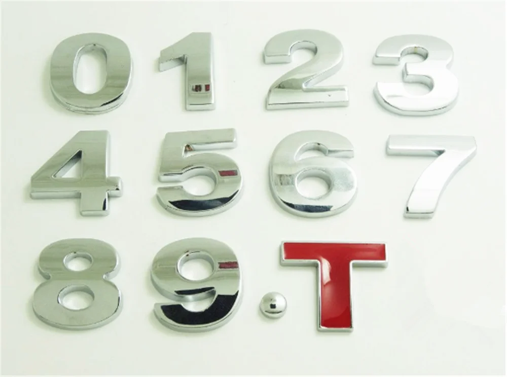 Автомобиль 3D смещение Стандартный 1 6 T 8 2 0 значок хвост металлический стикер для