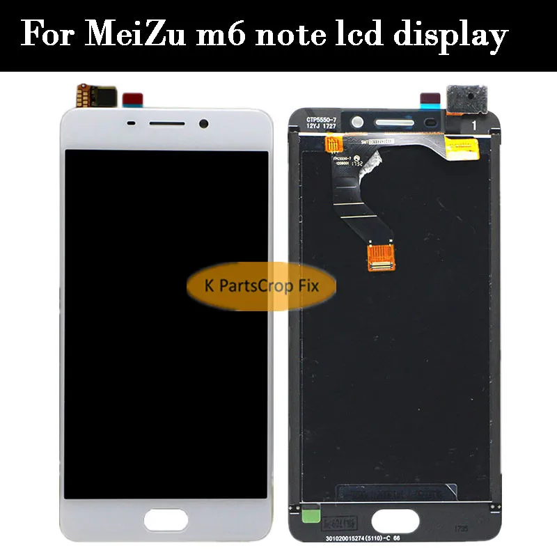 ЖК дисплей Meizu M6 Note для 5 дюйма с рамкой сменный черный/белый Note|lcd screen|lcd screen