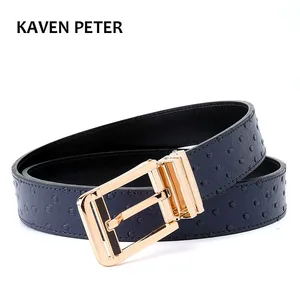 Мужской ремень из коровьей кожи со страусиным рисунком, ремень женский с дизайнерским высококачественным рисунком животных, мужские ремни