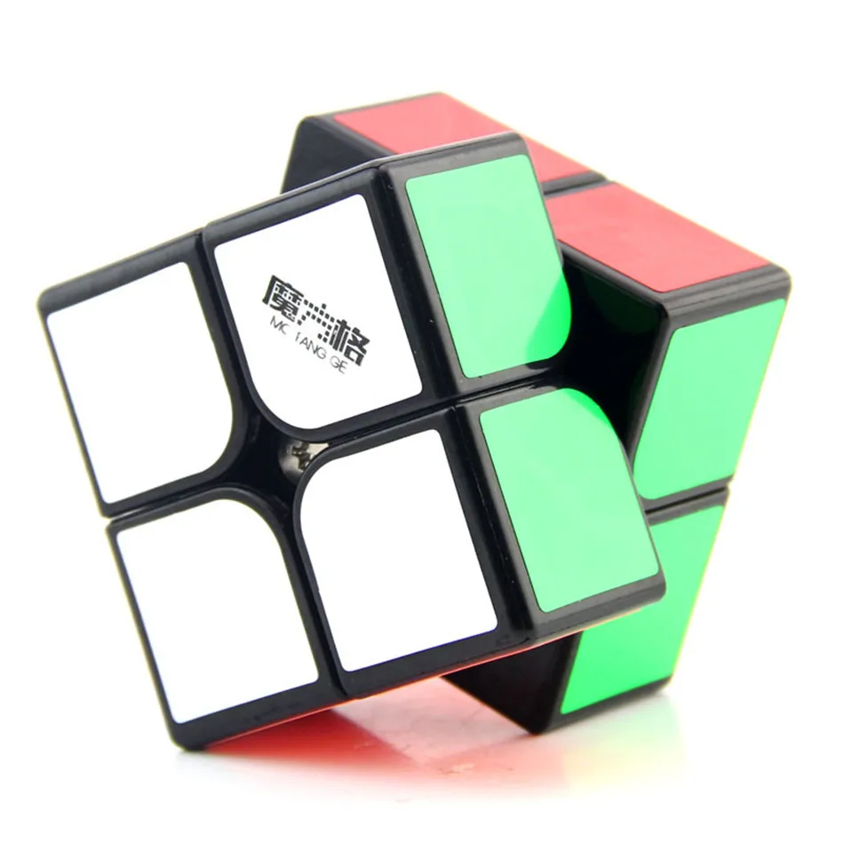 Qiyi mofangge Wuxia M 2x2 кубик рубика Магнитный скоростной куб черный Stickerless пазл 50 мм