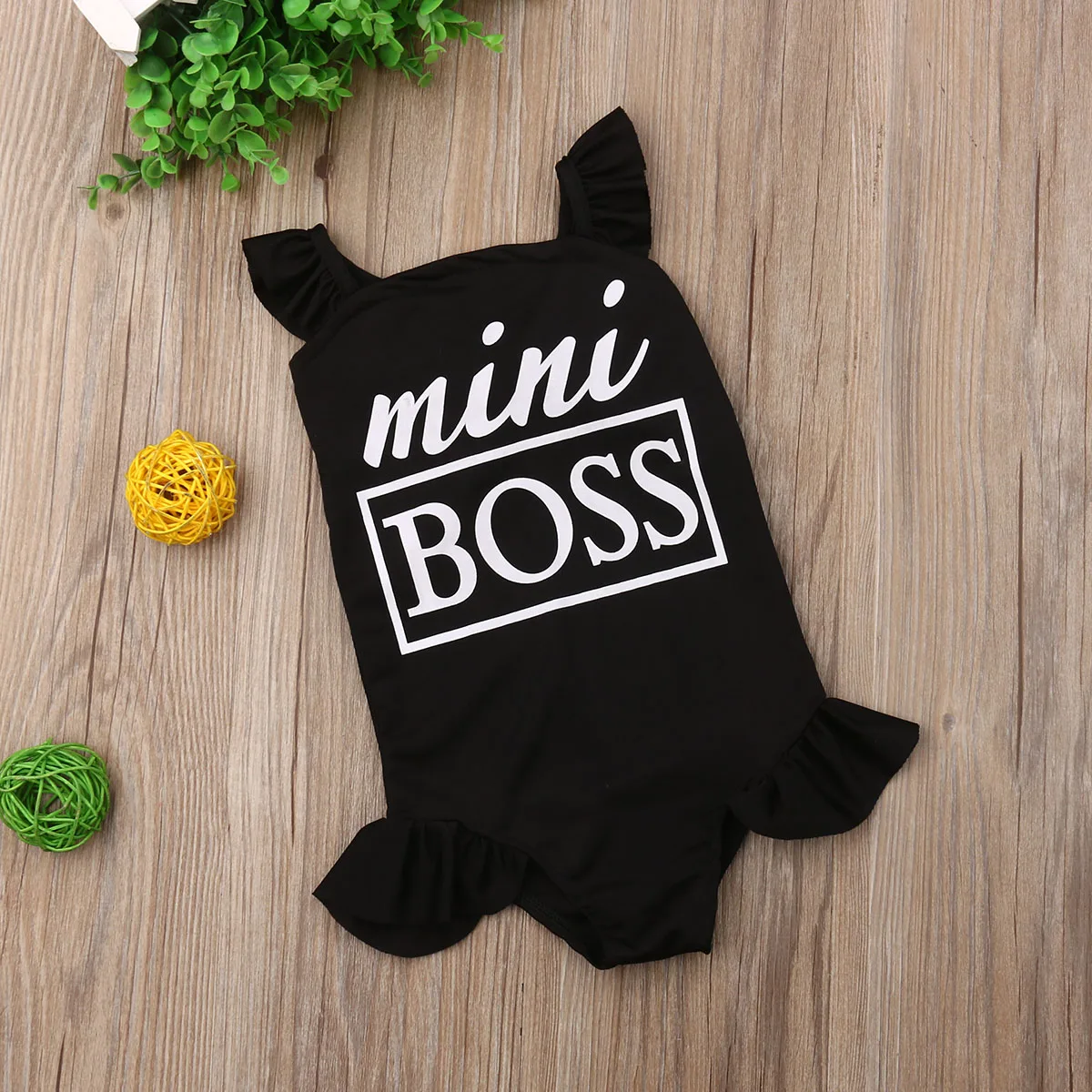 Hirigin милые для маленьких девочек Плавание одежда 2019 новый и надписью Mini Boss Одна